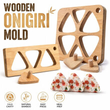 Onigiri Rice Mold Set Reusable Triangle Rice Musubi Mold Sushi Maker Press for Kids Lunch Bento HomeDIY