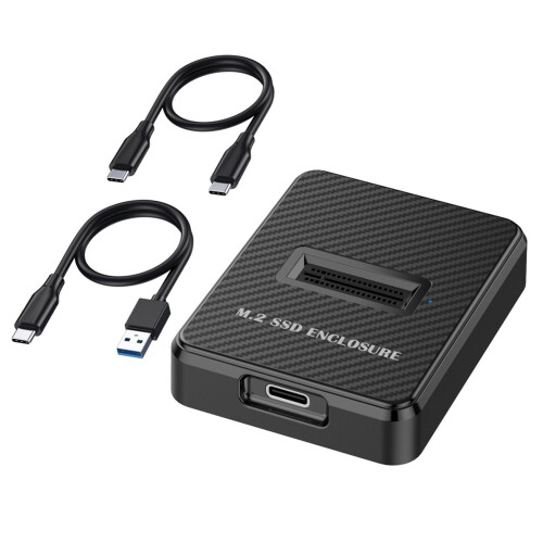 2X 10Gbps Single Bay M.2 SSD Enclosure Hard Disk External Box  NGFF/NVME M.2 Docking Station SSD Hard Disk Enclosure 1