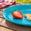 (Teal) Plastic Side Plates Set of 6 Reusable Picnic 5