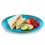 (Teal) Plastic Side Plates Set of 6 Reusable Picnic 7