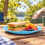 (Blue) Plastic Side Plates Set of 6 Reusable Picnic 4