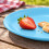 (Blue) Plastic Side Plates Set of 6 Reusable Picnic 5