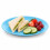 (Blue) Plastic Side Plates Set of 6 Reusable Picnic 7