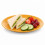 (Orange) Plastic Side Plates Set of 6 Reusable Picnic 7