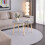 (Grey) Set of 2 Round Nesting Coffee Tables Pine Legs 5