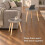 (Grey) Set of 2 Round Nesting Coffee Tables Pine Legs 6