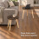 (Rustic Brown) Set of 2 Round Nesting Coffee Tables Pine Legs 6