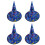 Gold Halloween Witch Hats 4pcs 1