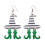 Halloween Leather Earrings with Faux Leather Inserts 1