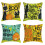 Linen Throw Pillow Covers Halloween Pumpkin Theme 4 Pack 1