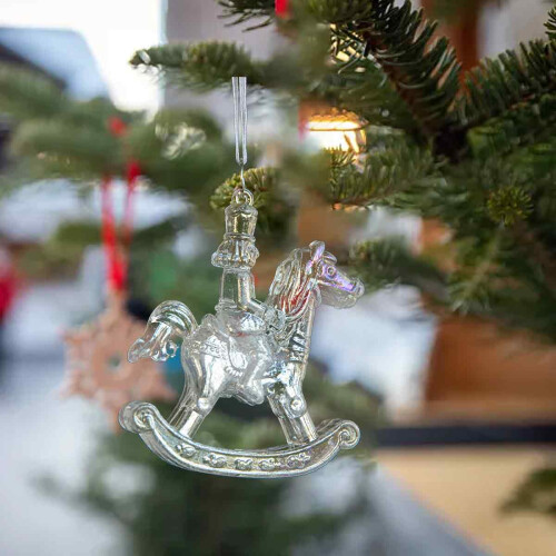 Christmas Snow Globe Ornament with Glowing Lights 1