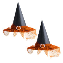 Halloween Witch Hat Headwear Oxford Cloth 2 pcs
