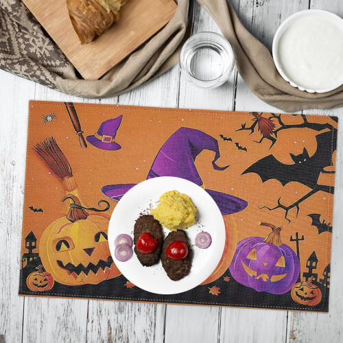 Plastic Halloween Placemats Set of 4 2