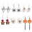 Halloween Stud Earrings Ghost Bat Spider Skull 1