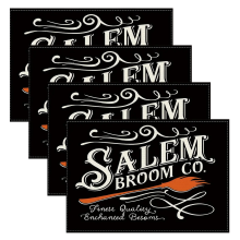 Halloween Table Napkins Set Haunted House Pumpkin Rustic 4