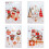Christmas Music Card Pattern Beautiful 3D Greeting Card 1