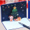 Christmas Pop-Up Card 3D Tree Animal Gift with Message 2