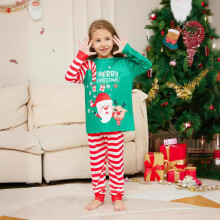 Christmas Family Pajamas Long Sleeve Top and Pants Set Elk