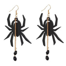 Halloween Acrylic Stud Earrings Black Spider Ghost Skull