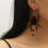 Halloween Acrylic Stud Earrings Black Spider Ghost Skull 5