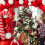 Christmas Balloon Wreath Set with Santa Arch Backdrop 2