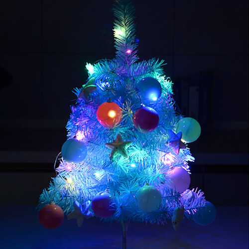 Blue Christmas Tree 60cm with LED Lights and Ornaments 2