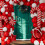 Christmas Balloon Wreath Set with Santa Arch Backdrop 3