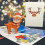 3D Christmas Greeting Card with Tree Design 3