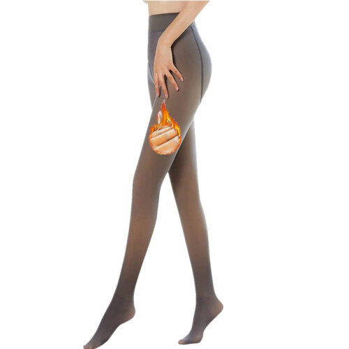 Women's Winter Tights Fake Translucent Plush
