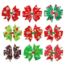 Halloween Bow Hair Clip for Girls Snowflake Christmas Tree
