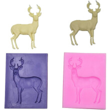 Christmas Deer Silicone Mold for Cake Decorating