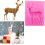 Christmas Deer Silicone Mold for Cake Decorating 3