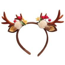 Dog Reindeer Antler Headband Santa Hat Christmas Costume