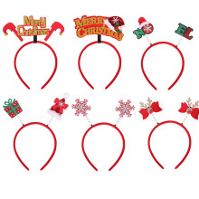 Nurse ID Badge Reel Acrylic Glitter Christmas Design with