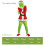 Grinch Costume with Green Fur Mask 5
