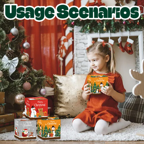 Christmas Gift Box 3D Paper Candy Treat Box 1