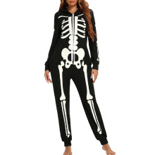Family Pajama Sets Glow in Dark Skeleton Jumpsuit Halloween