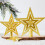 Christmas Tree Topper Star Golden Pentagram 5