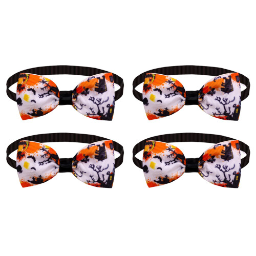 Halloween Pet Bow Tie Collars 4 pcs