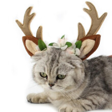 Pet Christmas Deer Horn Hair Band for Cats and Dogs