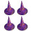 Gold Halloween Witch Hats 4pcs 1