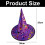 Gold Halloween Witch Hats 4pcs 2