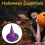 Gold Halloween Witch Hats 4pcs 4