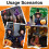 Gold Halloween Witch Hats 4pcs 5