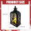 Halloween Lanterns Orange LED Candles 1 Pack 5
