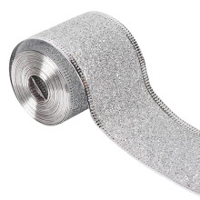 Glitter Ribbon Metallic Edge 25m