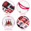 Christmas Red Black Plaid Pillow Covers Alphabet 4 pcs 4