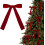 Burgundy Velvet Bows for Christmas Tree Decorations 12pcs 1