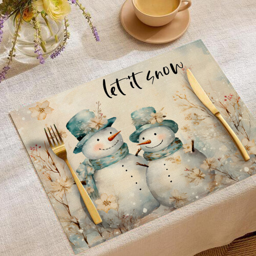 Cotton Table Linen for Christmas Winter Parties 2