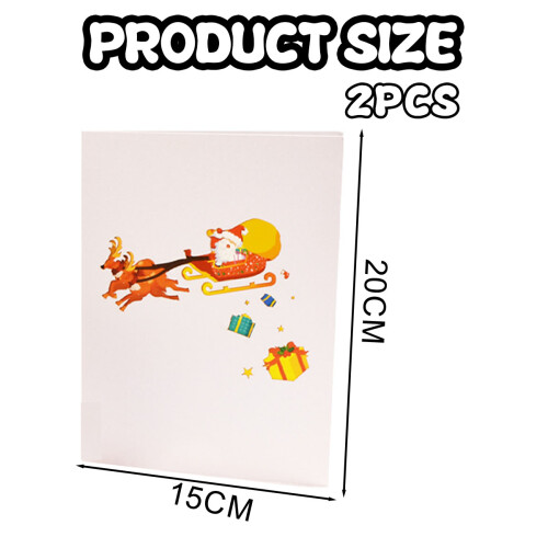 3D Pop-Up Christmas Greeting Card 1